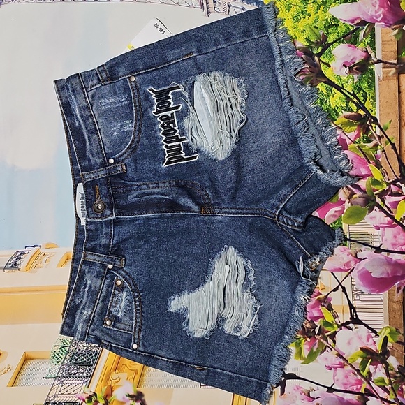 Purpose Tour - Justin Bieber Pants - Justin Bieber Purpose Tour Raw Hem Denim Shorts New Small